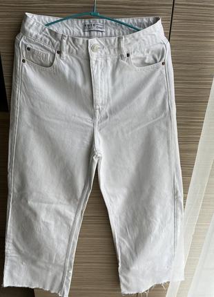 Укорочені джинси з високою посадкою р.38 плацо, кльош5 фото
