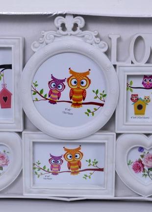 Коллажная рамка love