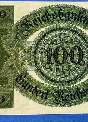 Банкнота германии 100 рейхсмарок 1924 г. репринт2 фото