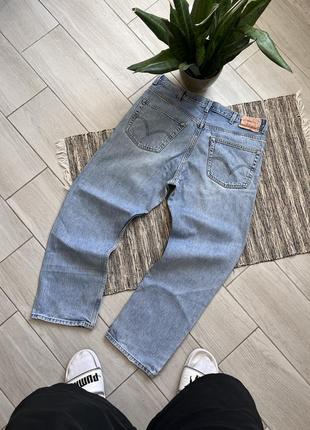 Вінтажні блакитні джинси levi’s 505 прямого крою розмір 38/30