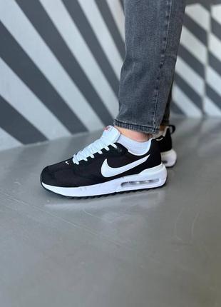 Кросівки nike air max dawn black white2 фото