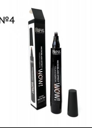 Водостойкий маркер для бровей с эффектом микроблейдинга bless