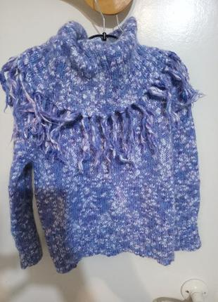 Гольф cherokee на 5-6роков с люрексом.71%нилона,17%мохера,8%акрела,4%полиэстера