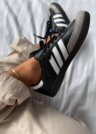 Кросівки adidas samba black/grey6 фото