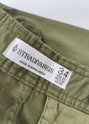 Жіночі нові брюки штани карго stradivarius оригінал cargo прямі прямого крою вільні8 фото