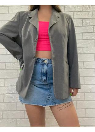 Женский пиджак серый