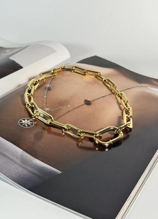 Крупная цепочка в золотом цвете