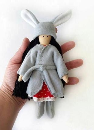 Маленькая текстильная кукла2 фото
