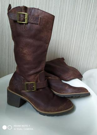Сапоги кожаные коричневые dr. martens