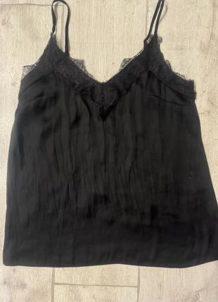 Шовкова майка з круживом