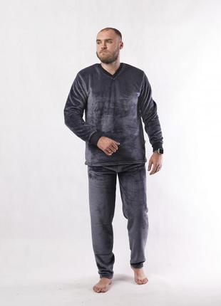 Мужская махровая пижама