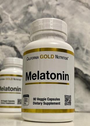 California gold nutrition, мелатонін, 3 мг, 90шт