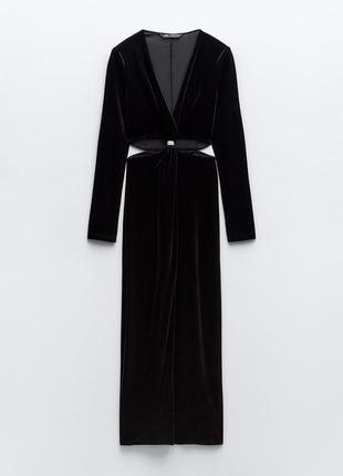 Сукня zara чорний велюр