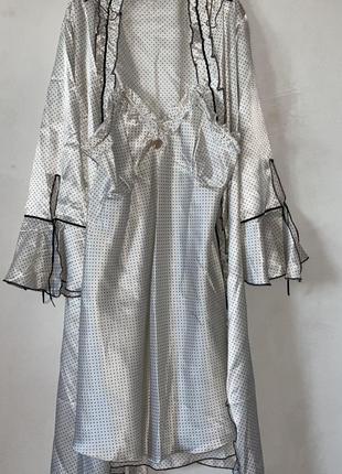 Комплект женская пижама (халатик и рубашка)