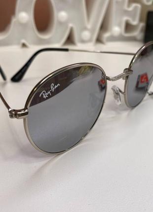 Очки ray-ban солнцезащитные, зеркальные3 фото