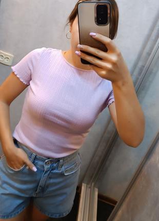 Базова футболочка в рубчик 💜