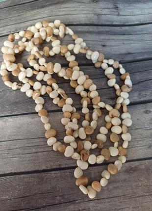Длинное ожерелье 140 см винтаж пластик