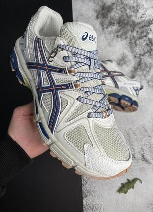 Кроссовки мужские asics gel-kahana 8 beige blue бежевые спортивные кроссовки асикс на лето9 фото