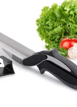Універсальні ножі-ножиці clever cutter 2 в 14 фото