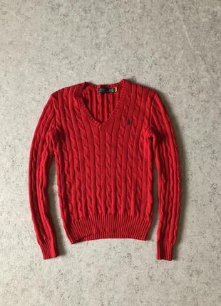 Джемпер polo ralph lauren cable knit v neck1 фото