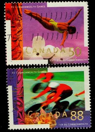Набор марок канады 1988 г. "xv игры содружества"  (2 шт)