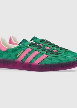 Жіночі кросівки adidas x gucci gazelle green gg Mens