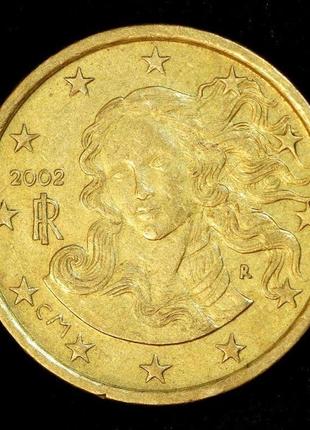 Монета италии 10 евроцента 2002-07 гг.