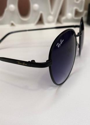 Очки ray-ban солнцезащитные черные4 фото