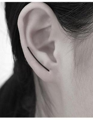 1 шт. сережки, імітація нитки