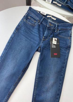 Женские новые джинсы levi’s premium 710 super skinny оригинал скини5 фото