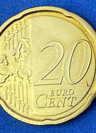 Монета ватикана 20 евроцентов 2011 г.