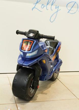 Мотоцикл каталка оріон 501 ямаха, синій4 фото