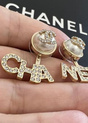 Сережки оригинал chanel пусеты серьги9 фото