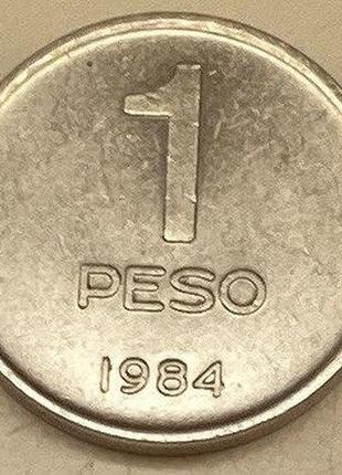 Монета аргентины 1 песо 1984 г