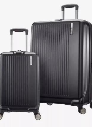 Валіза samsonite amplitude black 100%полікарбонат