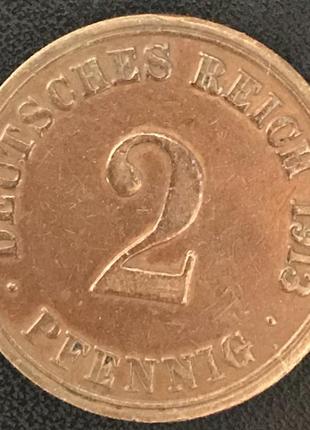 Монета німеччини 2 пфеннига 1994 р.