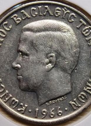Монета греции 5 драхм 1966 г