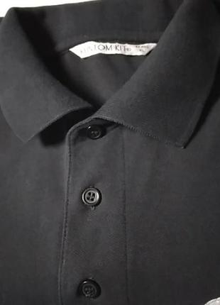 Футболка поло тениска xl- xxl чёрная