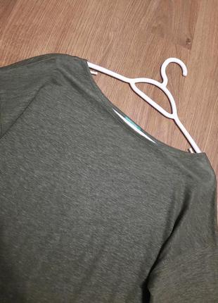 Benetton лонгслив 100 % лен