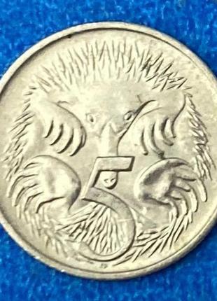 Монета австралии 5 центов  1988-90 гг.