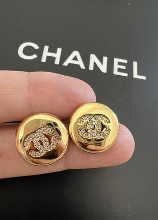 Сережки оригінал chanel сережки пусети4 фото