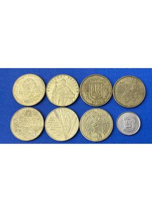 Набор монет украины "история гривны с 1996 г. по наши дни"