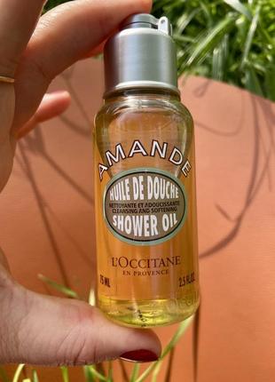 Олія для душу "мигдалева" l'occitane almond shower oil1 фото