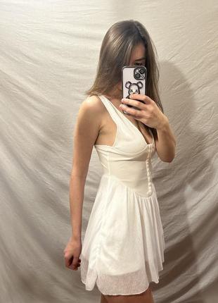 Изысканное и легкое платье с имитацией корсета3 фото