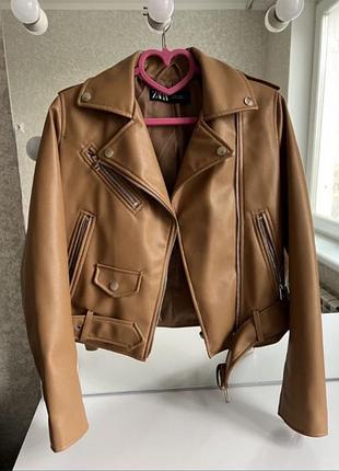 Кожанка кожана куртка косуха zara зара