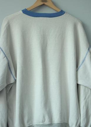 Adidas natural grey свитшот винтажный винтаж оверсайз мешковатый кофта серая адидас найк nike oakley big logo большой логотип4 фото