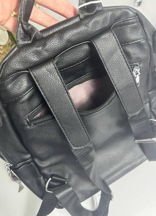 Женский шикарный и качественный рюкзак сумка для девочек капучино.7 фото