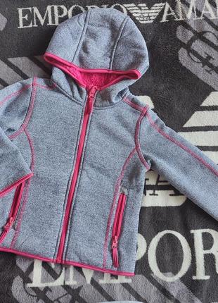Фліска  кофта вітровка на дівчинку на хутрі р.92-98
