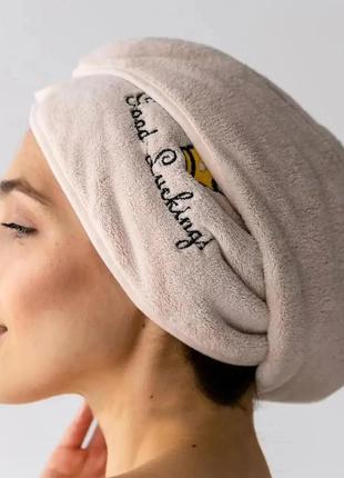 Женский комплект 2 предмета для сауны бани платье-халат и тюрбан для волос, махровая микрофибра на кнопках10 фото