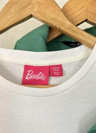 Белая коттоновая футболка из barbie 💕2 фото